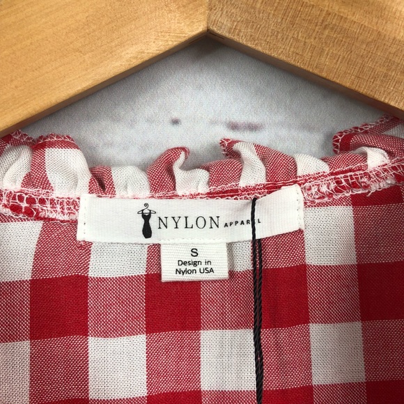 Red and White Checkered Top S, M and L - Picture 7 of 7